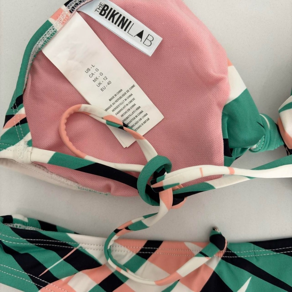 Bikini Lab “Sonic Boom” Palm Print Bikini Set M/L - Picture 7 of 7
